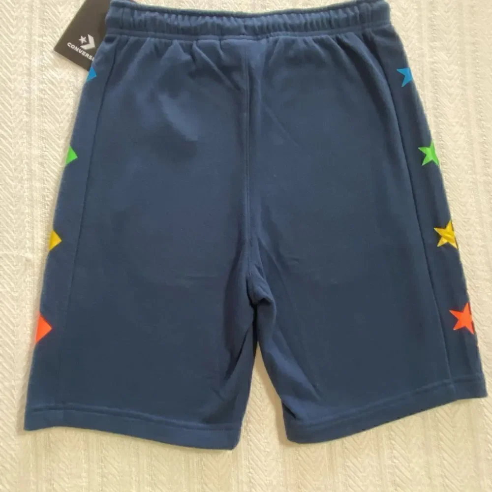 CONVERSE  BOYS NAVY French Terry Shorts with side panel design NWT